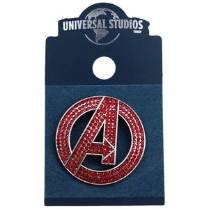 Universal Studios Marvel Avengers Logo Bling Pin
